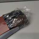 LKWLIKEI Nappa Leather Steering Wheel Cover,Elegant Diamond Checkered Design, Non-Slip wear-Resistant, Enhance Driving Comfort, Suitable for Steering Wheel Diameter 14 1/2-15 Models.Black Brown