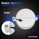 2 PCS Semi Truck Locking Fuel Cap Cover Diesel Zinc Fuel Tank Cap Cover Compatible with Freightliner, Sterling and Western Star Class 8 Trucks