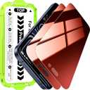 Esanik [2-Pack for iPhone 17 Pro Max Sunset Color Privacy Screen Protector - Gradient Purple Anti-Spy Tempered Glass, Anti-Blue Light, Pink Military-Grade 9H Hardness, Shatterproof, Flawless Fit Tray