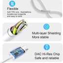 5 Pack USB C Headphones for iPhone 17/16/15 Pro Max iPad Plus TypeC Earphones with Microphone Volume Control USBC Wired Earbuds USB Type C Earphone for Samsung S25 Ultra S24 S23 S22 1.2M/4Ft
