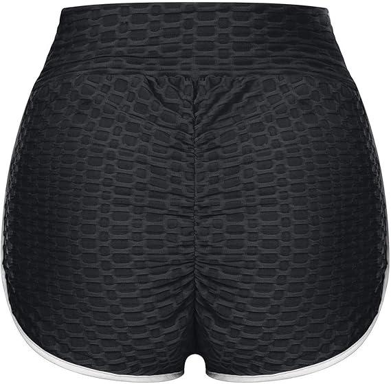 Plus Size Booty Shorts for Women High Waist Tummy Control Yoga Shorts Patchwork Butt Lifting Plus Size Biker Shorts, Size L