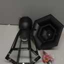 WISBEAM Outdoor Post Light, Pole Lantern, E26 Base 60W Max, Aluminum Housing Plus Glass, Wet Location Rated, ETL Qualified, Bulbs not Included, Black (1 Pack)