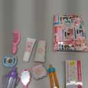 14 Pack Baby Doll Accessories, Baby Doll Feeding and Caring Set Includes Diaper Bag, Doll Diapers, Magic Bottle, Changing Mat for Girl Toddler Kid, Babies Pretend Play Set for Birthday Gift Christmas