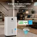 120 Pint Energy Star Dehumidifier for Basement with Drain Hose, 6500 Sq. Ft