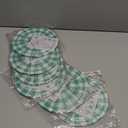 6 Pieces Sage Green Gingham Paper Lanterns Decorations - Green Checkered Party Hanging Supplies for Birthday Baby Shower Bridal Wedding