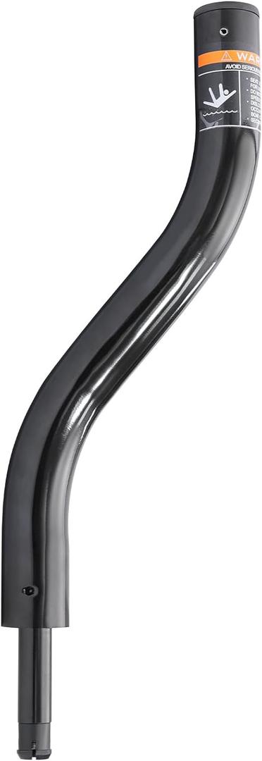 Kingpin Offset Post Boat Seat Swivel - Black Swivel Post for Yacht, Speedboat & Fishing Boat