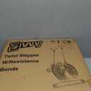 Stepper Machine with Resistance Bands, Mini Stepper with 300LBS Weight Capacity, Twist Stepper for Full Body Workout, Adjustable Step Height, Smooth and Quiet, Step Machine for Men Women