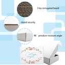 12x9x3 inch Shipping Boxes, White Corrugated Cardboard Box Literature Mailing Shipping Packaging Recyclable Storage Boxes and Craft Gifts Giving Products Business White Box Set of 20 (12''x9''x3'')