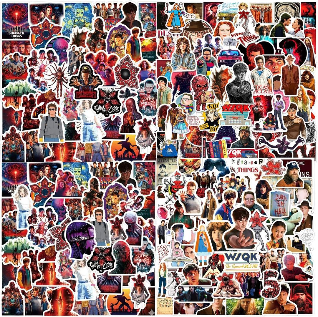 300Pack Stickers, Premium Vinyl Waterproof Decals for Laptop, Phone, Water Bottle, Journal - Collectible Art Stickers for Fans, Teens, Kids (Various New Designs)