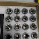 GAsupply 12x1.25 Lug Nuts Spline, M12x1.25 Closed End Acorn Tuner Chrome Lug Nuts, 1.38" Tall, Conical Seat 60 Degree, 20 Pack+ 1 Lug Nut Lock Key Socket