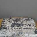 10x14 Area Rugs Washable Rug: Modern Abstract Living Room Rug Soft Anti-Skid Thin Carpet Indoor Floor Non-Shedding Carpets for Bedroom Dining Room Farmhouse Nursery Home Office Black Grey Gold