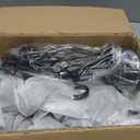 Ganeed Black French Country Chandelier,6 Lights Farmhouse Candle Iron Chandeliers,Vintage Metal Pendant Light Fixture for Kitchen Island,Dining Room,Bedroom