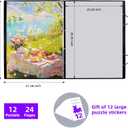Puzzle Storage Folder Keeper Case,Portable Puzzles Organizer Accessory, Large Capacity 20x28in Puzzle Album Book Holder Portfolio,1000-Pieces for Jigsaw Enthusiasts Storage Binder Saver