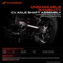 A-Premium Rear Left Driver Side CV Axle Shaft Assembly for BMW Models
