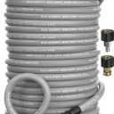 3/8" ID 4800PSI Pressure Washer Hose 200FT, Steel Wire Braided Hose