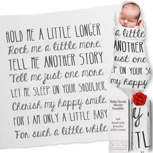 Ocean Drop Designs Muslin Swaddle Blankets - Baby Gifts for Boys & Girls - Gender Neutral Christian Newborn Gifts
