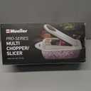 Mueller Pro-Series 10-in-1, 8 Blade Vegetable Chopper, Mandoline Slicer, Food Chopper with Container, Fruit Slicer, Kitchen Gadgets & Accessories, Home Essentials (White Sand/Gray)