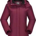 CAMEL CROWN Women's Ski Jacket Winter Snow Coat Warm Fleece Mountain Waterproof Female Jacket Snowboarding jackets (Medium, Red)