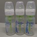 Dr. Brown's Natural Flow Anti-Colic Options+ Narrow Baby Bottle, 4 oz/120 mL, with Level 1 Slow Flow Nipple, 0m+, 3Bottles