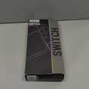 Orzly Carry Case Compatible with Nintendo Switch and New Switch OLED Console - Black Protective Hard Portable Travel Carry Case Shell Pouch with Pockets for Accessories and Games