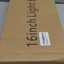 Upassion Floating Shelves for Wall Set of 3, 16" Light Brown Wood Wall Shelves for Home Decor, Frame Display Floating Shelf for Living Room, Bedroom, Bathroom, Kitchen