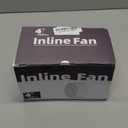 4 Inch Inline Fan with Remote, Upgraded 2Way 6Speed Inline Duct Fans High-Efficiency Exhaust Duct Fan DC Motor, Low Noise HVAC Ventilation in Basement Bathroom Workshop Attic FP126A