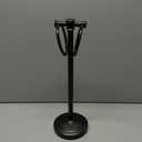 Hoimpro 17 Inch Oil Rubbed Bronze Stainless Steel Free Standing Towel Rack Bar, Double Stand Towel Ring Hand Towel Holder Hanger, Towel Hardware for Bathroom Vanity Kitchen Countertops