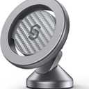 SYNCWIRE for MagSafe Car Mount - Kevlar Material Magnetic Phone Holder for Car Dash,360 Rotation Strong Magnets Car Phone Holder Compatible iPhone 17 Pro Max Air 16 15 14 13, MagSafe Car Accessories