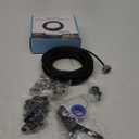 Misting Cooling System, DIY 49.2 FT(15M) Misting Line +15 Brass Mist Nozzles+ a Brass Connector(3/4'') Outdoor Mister System for Patio Waterpark Garden Trampoline Greenhouse