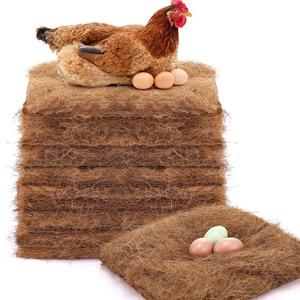 Yerliker 36 Pack Natural Chicken Nesting Pads Laying Hen Nesting Box Liners Nesting Pads for Chicken Coop Chicken Bedding Fit Most Nesting Boxes