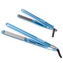 BabylissPRO Nano Titanium Ultra-Sleek Hair Straightener, Flat Iron for All Hair Types (Blue)