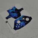 MightySkins Skin Compatible with Nintendo Switch Pro Controller - Blue Flames | Protective, Durable, and Unique Vinyl Decal wrap Cover | Easy to Apply, Remove, and Change Styles | Made in The USA
