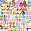 U-Goforst 200PCS Easter Egg Fillers, Easter Basket Stuffers Easter Egg Stuffers for Kids Boys Girls Small Toys Pack Bulk Filled Egg Hunt Gift Goodie Bags Party Favors Classroom Prizes Treasure Box