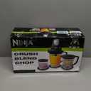 Ninja QB1004 Blender/Food Processor with 450-Watt Base, 48oz Pitcher, 16oz Chopper Bowl, and 40oz Processor Bowl for Shakes, Smoothies, and Meal Prep,Black