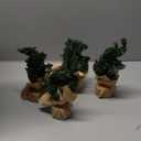 25 PCS Tabletop Mini Christmas Tree 7.87" / 11.81" Green Xmas Pine Tree Christmas Decorations for Home Miniature Trees with Linen Base for Dining Table Kitchen Desk Home