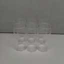 Koyal Wholesale Glass Hurricane Candle Holders, Tall Cylinder Chimney Tubes, Open On Both Ends for Pillar, Taper Candles Cover, Wedding Centerpieces Decorations, Bulk Set (6, 4" W x 10" H)