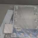 FENCHILIN Lighted Vanity Makeup Mirror with Lights Hollywood Mirror Desk Mirror with Bulbs Light Smart Touch Control 3Colors Dimmable Light Detachable 10X Magnification 360Rotation