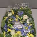 24 Inch Spring Wreath for Front Door, Artificial Hydrangea, Anemone & Wild Daisy Flowers with Berry Accents, Spring and Summer Door Wreath for Indoor Outdoor Decor
