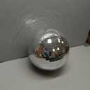 Disco Ball - 12 Inch Mirrored Discos Balls, Large Disco Bal, Rotating Ball for Party Designs, Weddings, Home Decor, Silver Hanging Discos Balls.