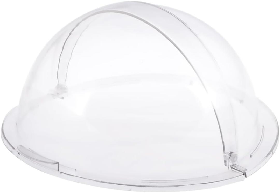 ABOOFAN 1Pc Transparent Food Tent Cover Round Food Cover for Kitchen for Keeping Desserts Fresh and Protected Half Open Design for Easy Use for Home and Restaurant