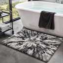 LUMI Bathroom Rugs, Soft Absorbent Bath Mat for Modern Home Decor, Non-Slip Quick-Dry Bath Rug, Machine Washable Floor Mat for Shower and Tub, Entryway, 20"x32", Grey