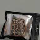 for AirPods Pro 3 Case 2025, with Safty Lock & Phone Stand for Floral AirPods Pro 3 Generation Case Cover for Women Girly, iPod Pro 3 Case with Keychain & Cleaner Kit - Leopard Print