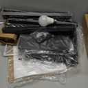 RUNTOP Floor Lamp with Shelves, Shelf Lamp with 3 Color Temperature LED Bulb,FloorLamp for Living Room, Modern Tall Standing Display Shelf Floor Lamps for Bedroom, Office (Black)