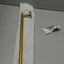 JQK Towel Bar Brushed Gold, 19 Inch 304 Stainless Steel Thicken 0.8mm Towel Rack Bathroom, Towel Holder Wall Mount, Useable Length 16 Inch TB110L16-BG