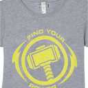 Marvel Little, Big Classic Thor Power Girls Short Sleeve Tee Shirt (XS)