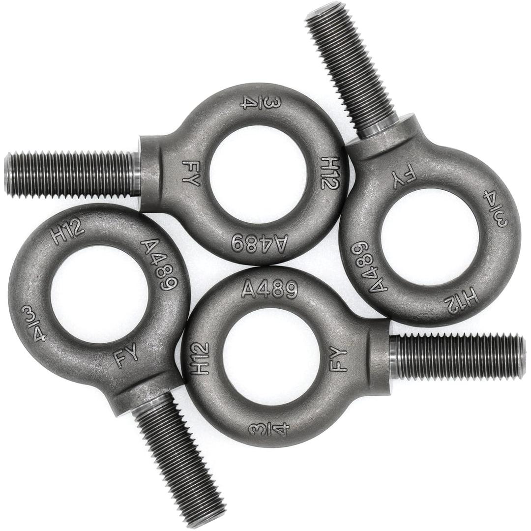 Box of 4 Pcs Lifting Shoulder Eye Bolts 3/4"-10 X 2
