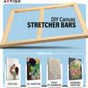 DIY Canvas Stretcher Bars 20x28 Inch Canvas Frame - Easy to Assemble, Gallery Wrap Oil Frame Kits Canvas Wood Stretcher Bars- for Oil Paintings, Prints, Paint by Numbers & Posters