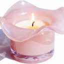 VOHO Pink Flowers Candles for Women, Funny Candles Gifts for Flower Lovers, Mother, Daughter, Girls Friend at Birthday, Christmas, Pink Scented Candle Gifts for Wife Anniversary(3 Pack, 3 Fragrances) (Set of 3)