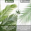 7ft Tall Artificial Phoenix Palm Tree for Outdoor Indoor Decor, Large Faux Coconut Silk Palm Tree Tropical Fake Tree Perfect for Outside Patio Poolside Home Office Decor (Set of 2)