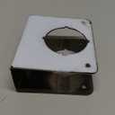 Door Knob Reinforcement Plate, Matte Black, Fits 1-3/4" Doors, 2-3/8" Backset, Lock and Knob Cover, Deadbolt Cover, Reinforce and Repair Wood or Metal Doors